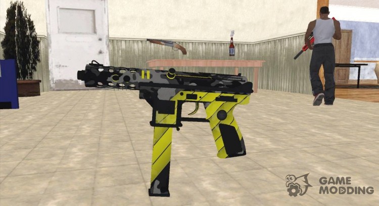 Tec-9 Neural CS GO (color amarillo) para GTA San Andreas