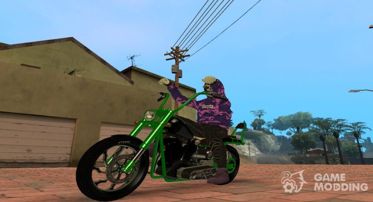 GTA V Western Motorcycle Daemon Con Paintjobs v.2 para GTA San Andreas