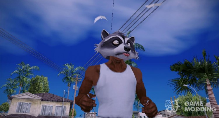 Raccoon mask (GTA V Online) для GTA San Andreas