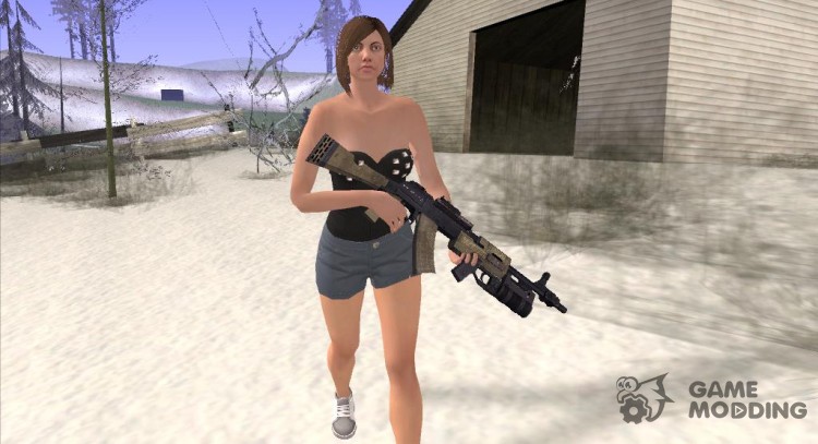 Skin HD Female GTA Online v5 para GTA San Andreas