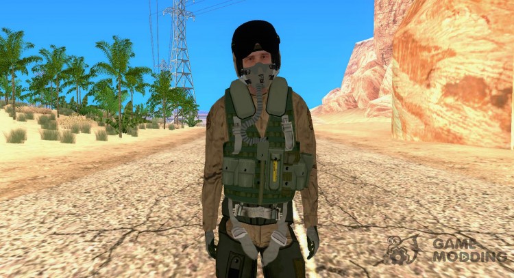El piloto militar para GTA San Andreas
