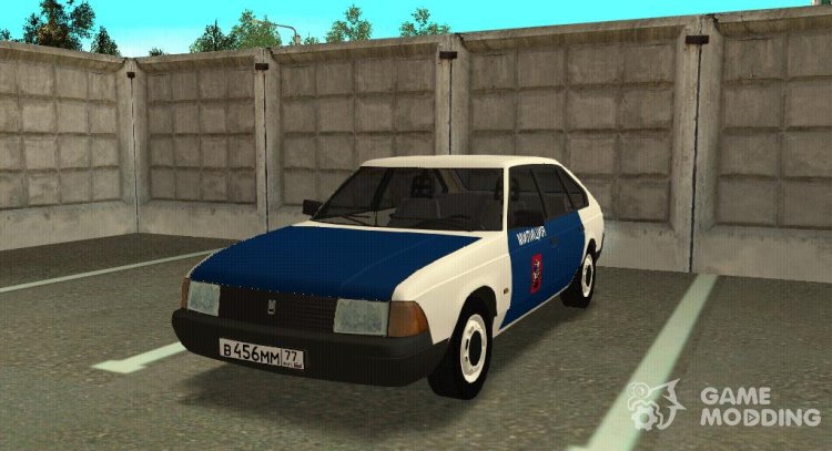 Moskvich 2141 militia of the 90's for GTA San Andreas