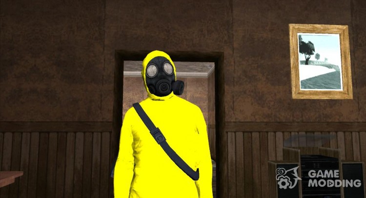 GTA V Online The Heist Gasmask Yellow for GTA San Andreas