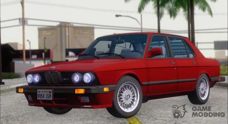 El BMW M5 NA-spec (US-spec) 1985 para GTA San Andreas