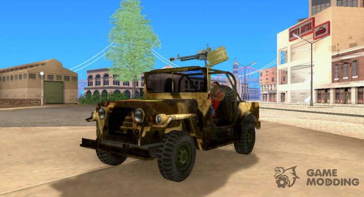 El jeep de la iguana con una ametralladora para GTA San Andreas
