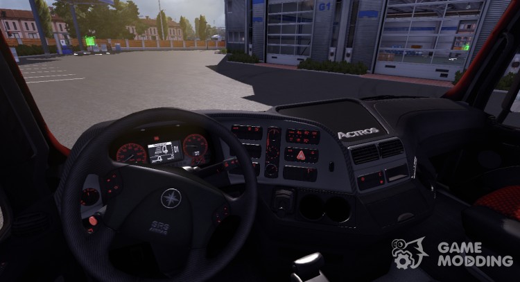 Salon Red line for Mercedes MP3 for Euro Truck Simulator 2