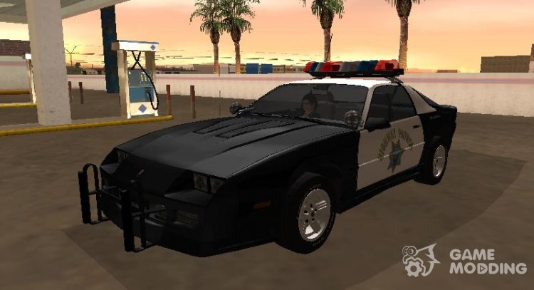 Chevrolet Camaro IROC-Z 1990 California Highway Patrol for GTA San Andreas