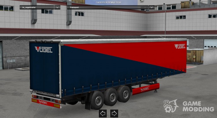 Vogel Trailer made by LazyMods para Euro Truck Simulator 2
