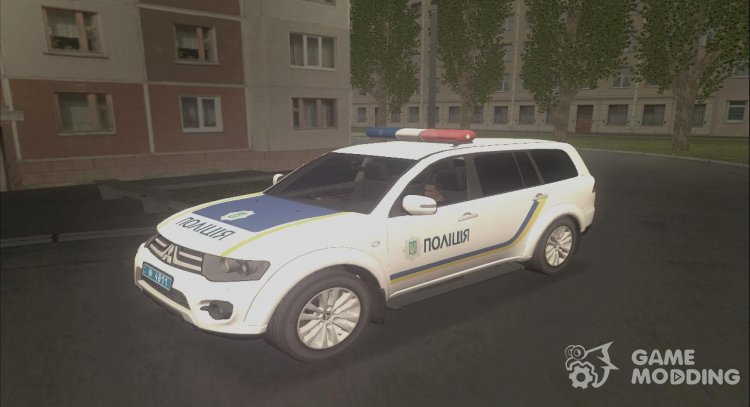 Mitsubishi Pajero Policía De Ucrania para GTA San Andreas