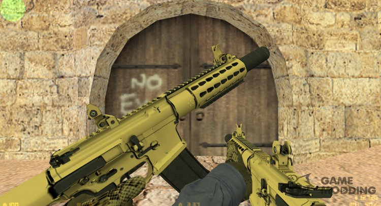 WarFace Золотой Honey Badger для Counter Strike 1.6