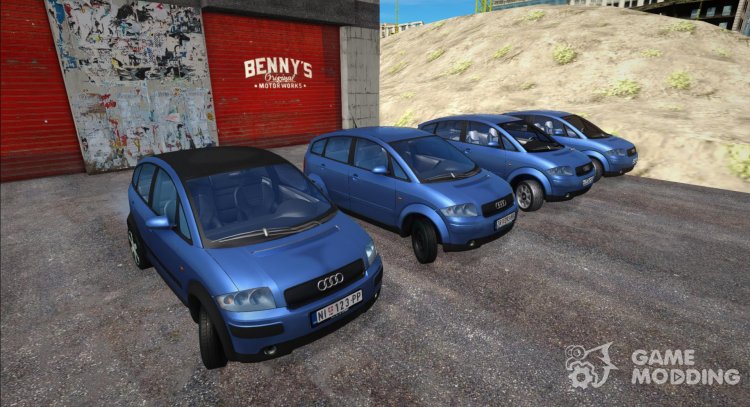 Pack of Audi A2 cars for GTA San Andreas