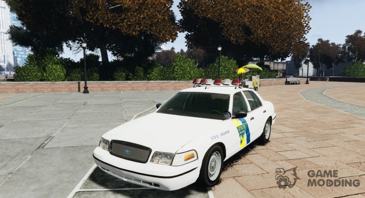 Ford Crown Victoria policía del estado de Jersey nueva para GTA 4