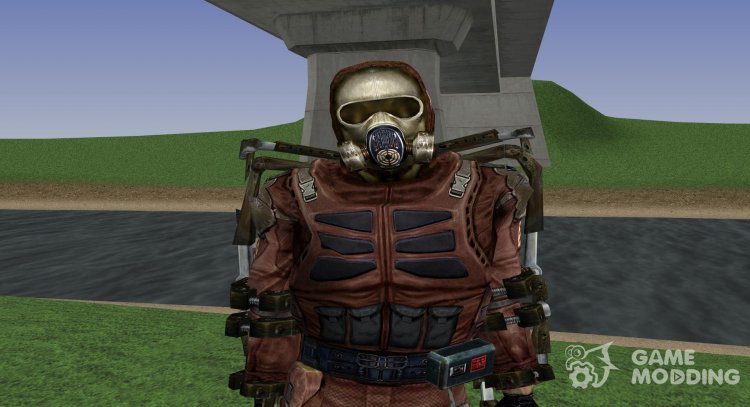 A member of the group the Flame in a lightweight exoskeleton of S. T. A. L. K. E. R for GTA San Andreas