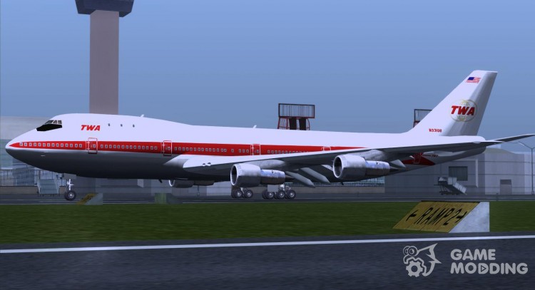 The Boeing 747-100 Trans World Airlines (TWA) for GTA San Andreas