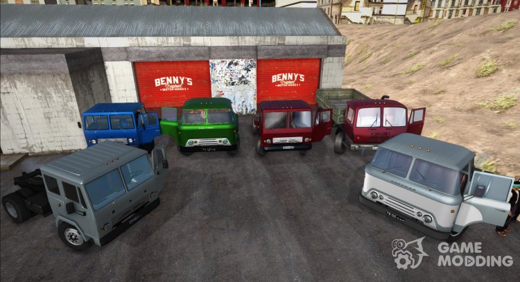 Пак машин КАЗ (608, 608В, 4540 Колхида) для GTA San Andreas