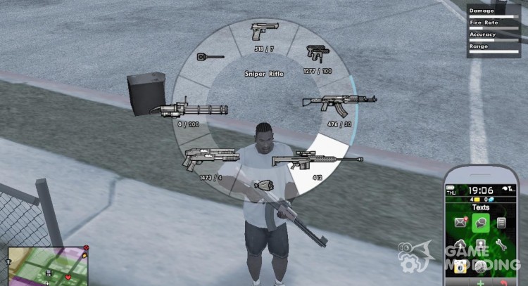 GTA V HUD by DK22Pac для GTA San Andreas