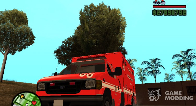 Ford E350 LAFD Ambulance para GTA San Andreas