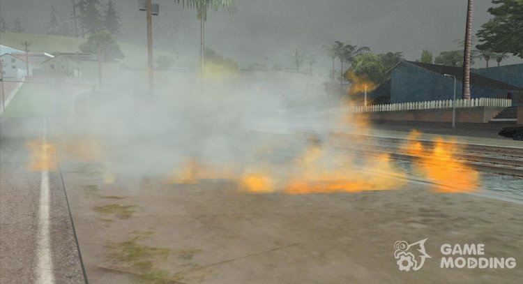 La lluvia apagará el fuego para GTA San Andreas