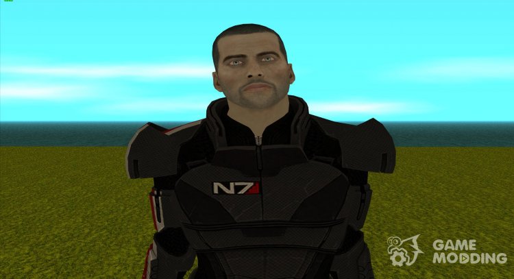Shepard (male) from Mass Effect for GTA San Andreas