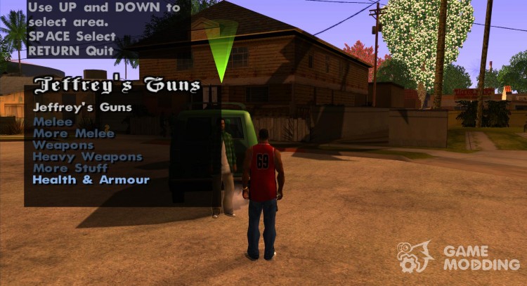 El vendedor del arma para GTA San Andreas