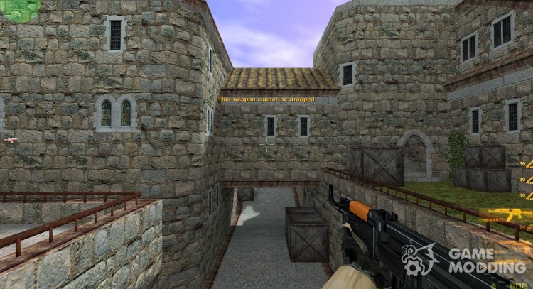Remade retexture for AK-47 for Counter Strike 1.6