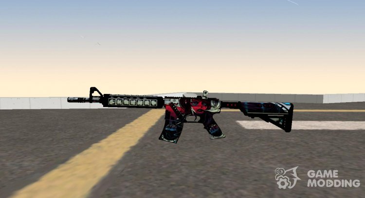 CSGO M4A4 Neo Noir для GTA San Andreas