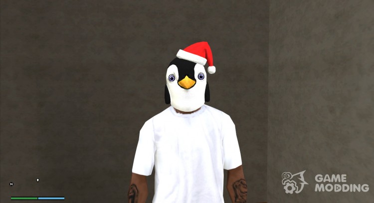 Маска пингвинёнка HD из GTA ONLINE для GTA San Andreas