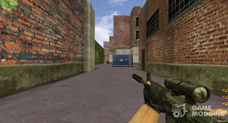 El camuflaje de la M4a1 la estación de punto de puntería para Counter Strike 1.6