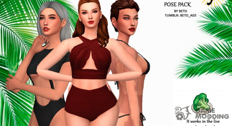 Diversity Pose Pack for Sims 4