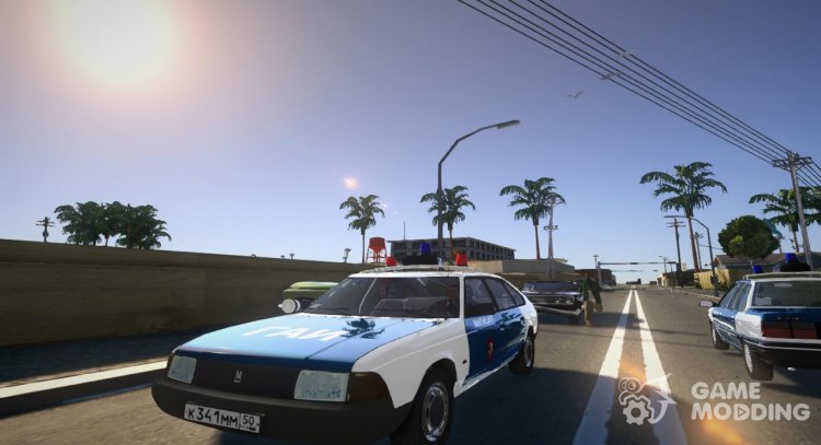 Azlk-21418 la Policía de la federacin rusa para GTA San Andreas
