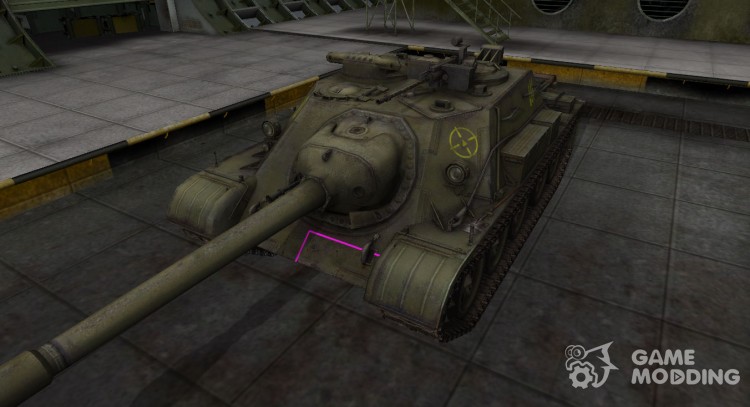 Контурные зоны пробития СУ-122-54 для World Of Tanks