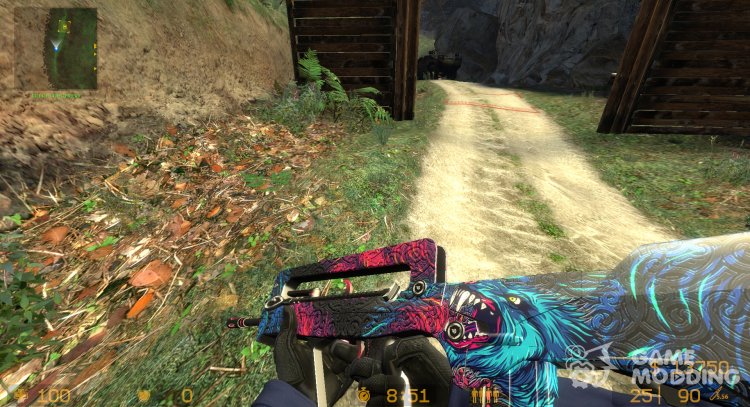 Famas Blue Wolf Elite for Counter-Strike Source