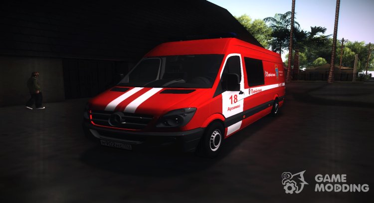 Mercedes-Benz Sprinter 313CDI (ПСА-ММ) МЧС России для GTA San Andreas