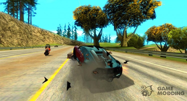 Потеря жизней при аварии для GTA San Andreas