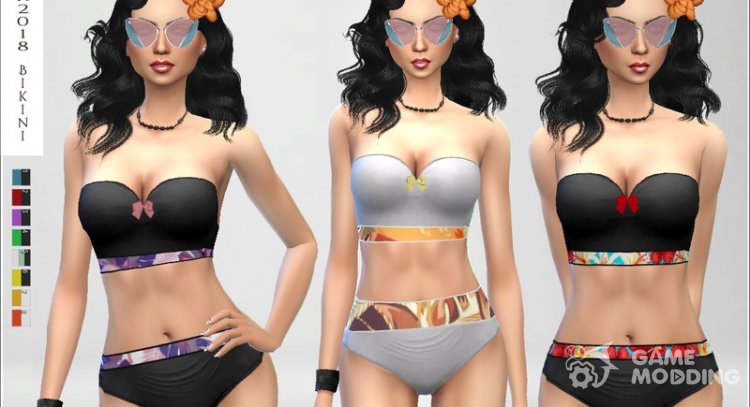 Summer 2018 Bikini para Sims 4