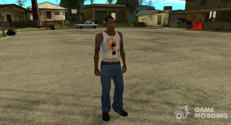Camiseta blanca (Pepsi cola real) para GTA San Andreas