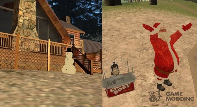 Christmas Wishes (without snow textures) для GTA San Andreas