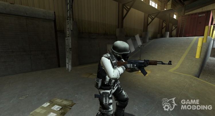 SAS зимний камуфляж (ОГНЖ) для Counter-Strike Source