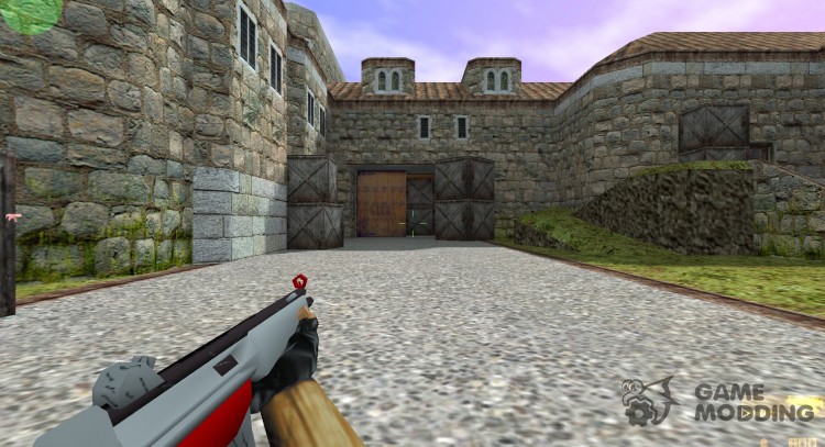 MP5 color gris-rojo para Counter Strike 1.6