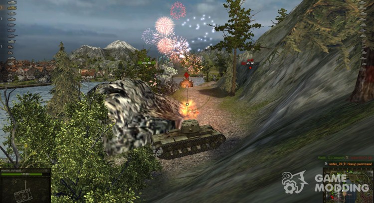 Mod Fireworks for World Of Tanks