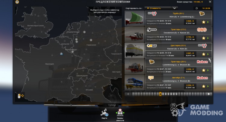 Los remolques y los logotipos de compañías reales para Euro Truck Simulator 2
