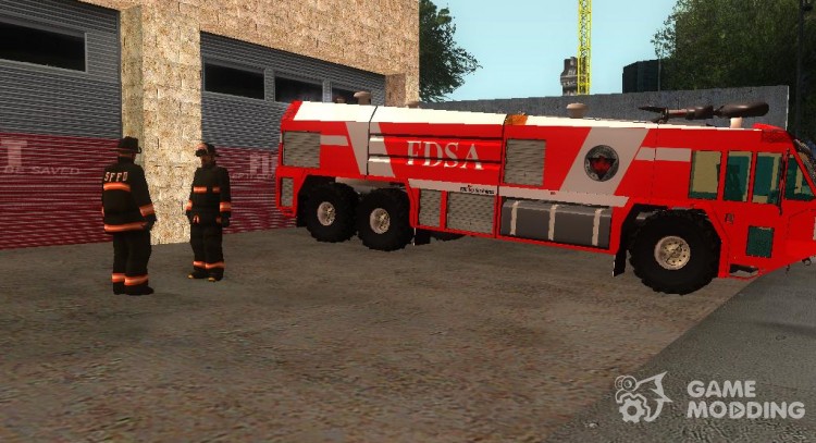 Realistic fire station in SF V 2.0 for GTA San Andreas