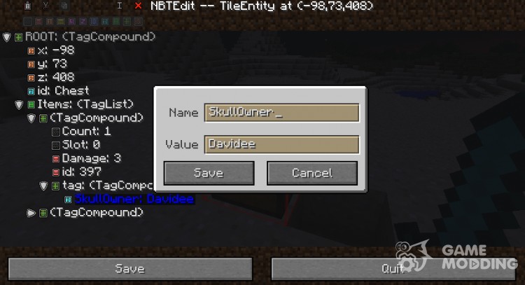 In-Game NBTEdit for Minecraft
