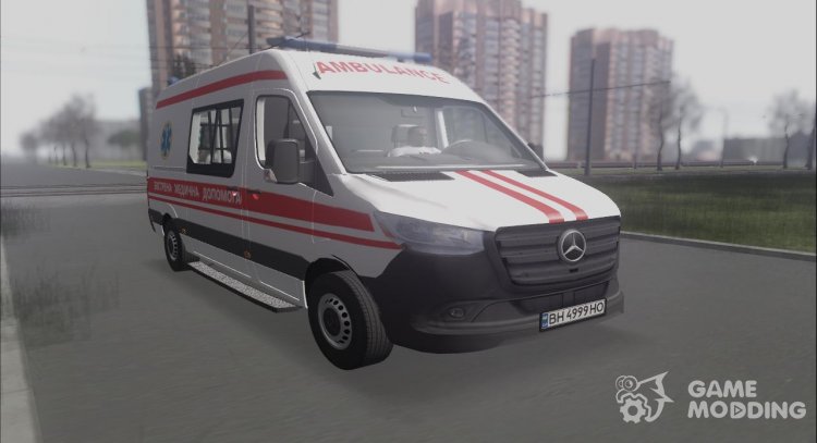 Mersedes-Benz Sprinter 2019 Ambulance of the city of Odessa for GTA San Andreas