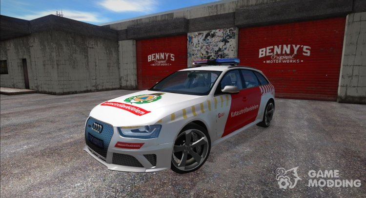 Audi RS4 Avant (B8) Hungarian Fire Dept for GTA San Andreas