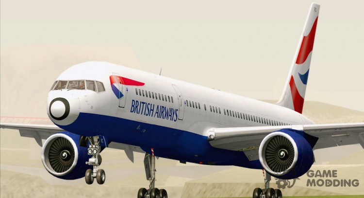 Boeing 757-200 British Airways для GTA San Andreas