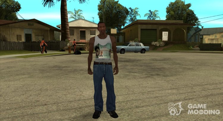 Camiseta blanca Mihail_Burcev para GTA San Andreas