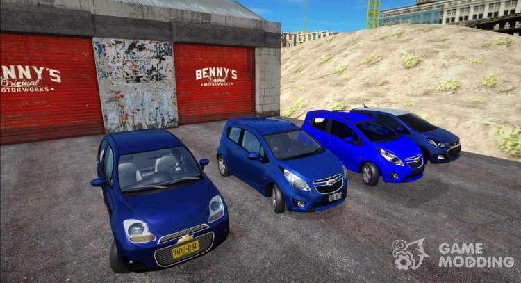Pack of Chevrolet Spark cars for GTA San Andreas
