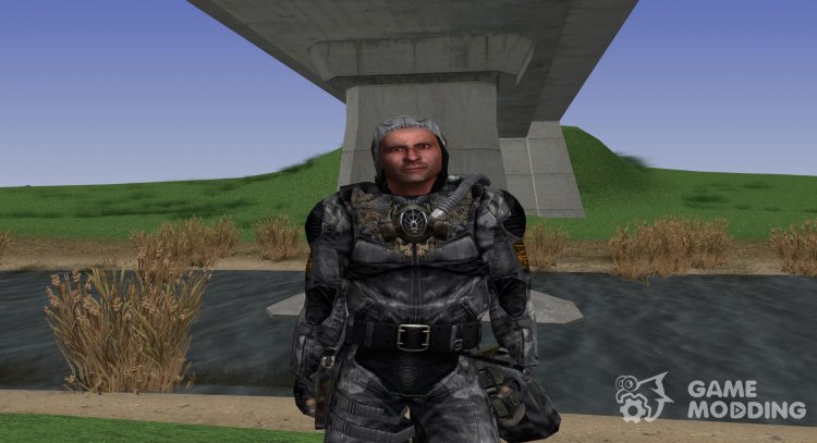 Miembro de la agrupación los Contrabandistas con un aspecto único de S. T. A. L. K. E. R para GTA San Andreas