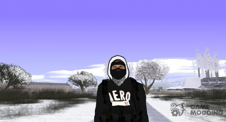 Skin GTA Online в толстовке AERO для GTA San Andreas